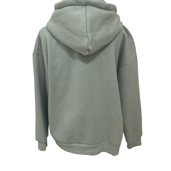 Automat Women’s green zip up oversized Hoodie sweatshirt size Medium - Picture 3 of 6